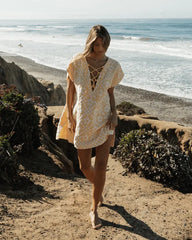 Floral Check Cover Up