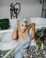 Terra Hair Towel - Sage