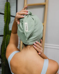 Terra Hair Towel - Sage