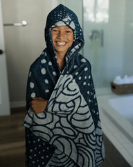 Whale Shark Hooded Kids Bath Towel