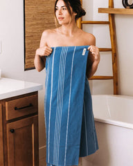 Classic Fringeless XL Bath Bundle - Slate Blue