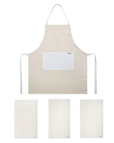 Cyperus Natural Bundle - 1 Towels Set, 1 Apron