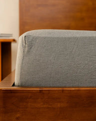 Classic Micro Twill Solid Melange Sheet Set Moss