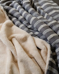 Cozy Texture Plush Blanket - Steel Grey
