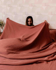 Lara Terracotta - PARTY BLANKET⢠- Queen
