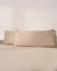 Luxe Sateen Pillowcase Set Beige