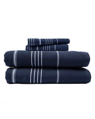 Classic Fringeless XL Bath Bundle - Navy