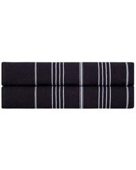Classic Fringeless XL Bath Bundle - Black - 2 Pack