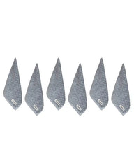 Atom Washcloth Bath Bundle- 6 Pack - Grey