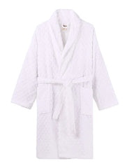 Polka Dot Robe - White