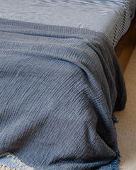Senna Melange PARTY BLANKET⢠Indigo - King