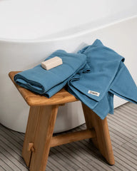 Terra Fringeless XL Bath Bundle - Slate Blue
