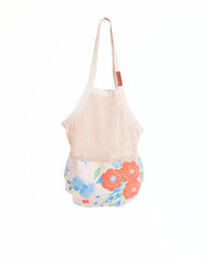 Flower Bunch Printed Net Market Bag