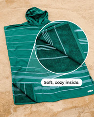Terra Hooded Poncho Grey