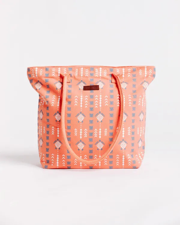 Diamond Mudcloth Beach Tote