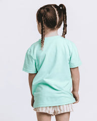 Make The Sea Trash Free Kids Tee - Soft Mint