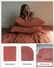 Dark Denim Bedding Set - King
