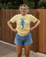Spotted Shark SS Tee - Pastel Yellow