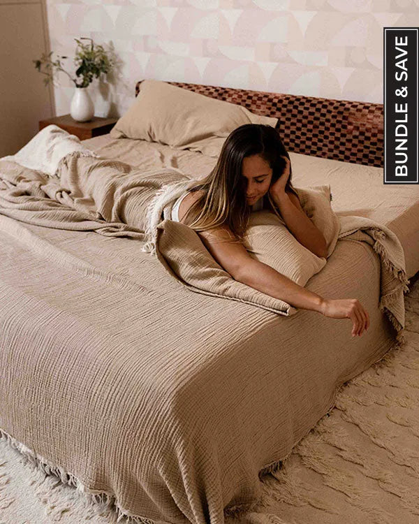 Taupe Bedding Set - Queen