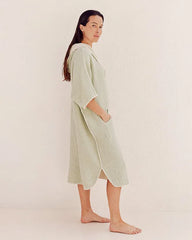 Falta Gauze Hooded Poncho - Sage