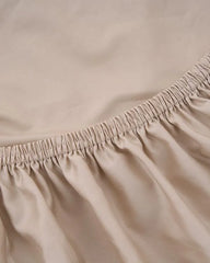 Luxe Sateen Fitted Sheet Beige