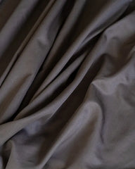 Luxe Sateen Flat Top Sheet Steel Grey