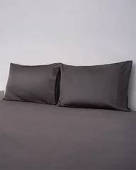 Luxe Sateen Pillowcase Set Steel Grey