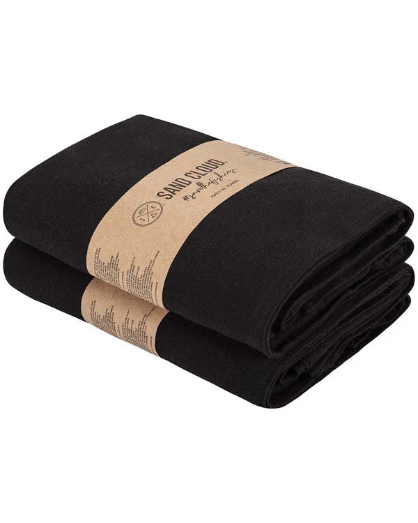 Terra Fringeless XL Bath Bundle - Black - 2 Pack
