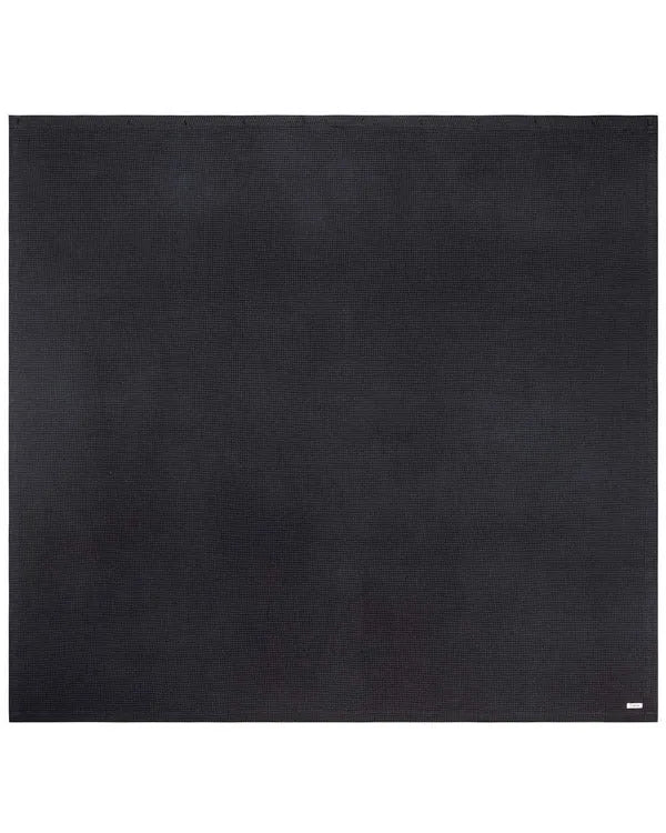 Micro Waffle Shower Curtain - Black