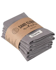 Terra Bath Washcloth  Bundle - 6 Pack - Grey