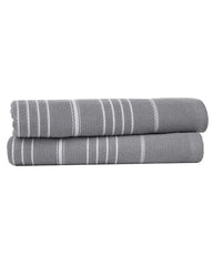 Classic Fringeless Hand Bath Bundle 2 Pack  - Grey