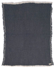 Little Fishies Gauze Receiving Blanket - Navy