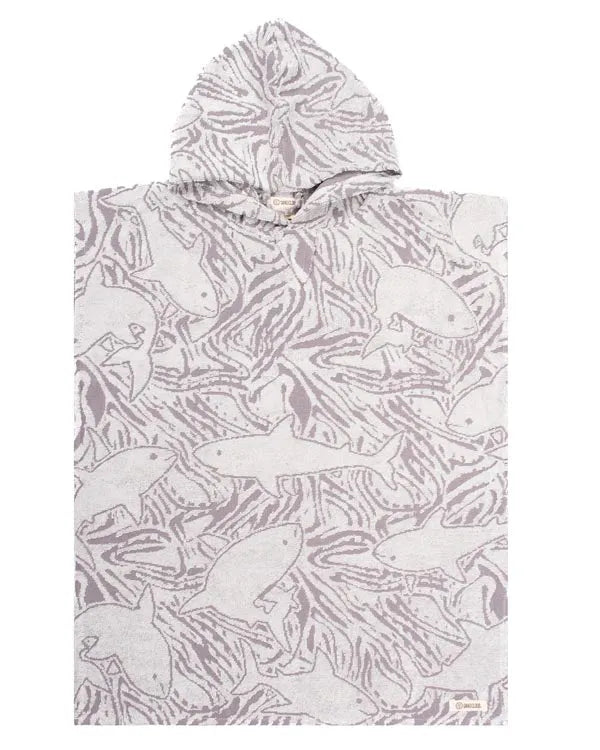 Sharks Hooded Poncho Youth