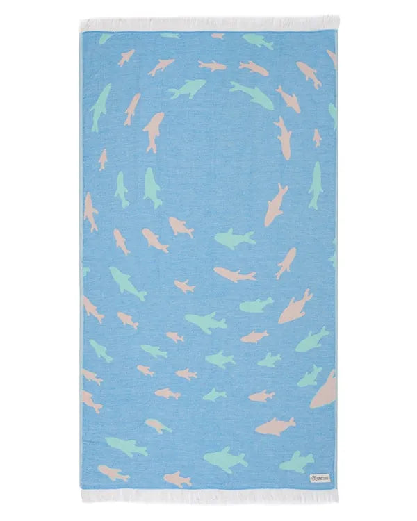 Swirl Shark Kids Towel