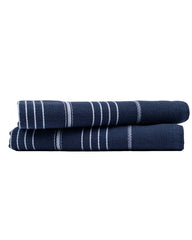 Classic Fringeless Hand Bath Bundle 2 Pack - Navy