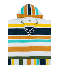 Vacation Vibes Stripe Cover Up With Hood