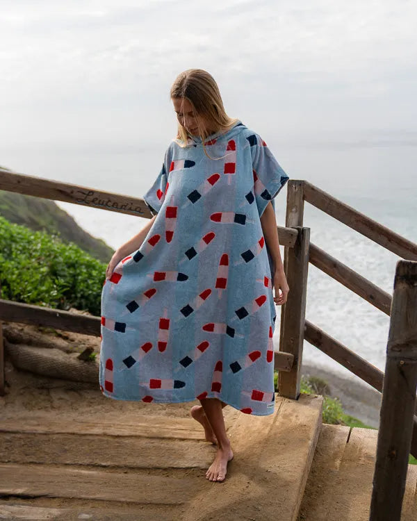 Popsicle Hooded Poncho
