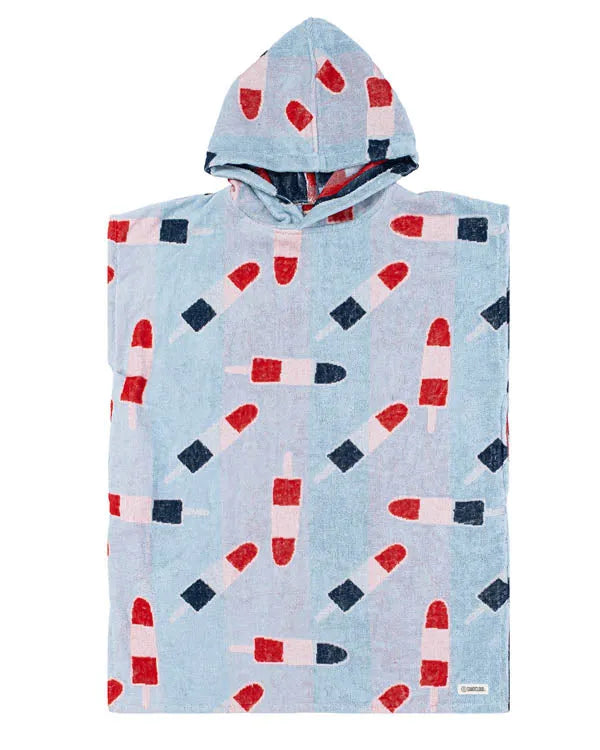 Popsicle Hooded Poncho Youth