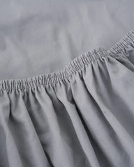 Signature Percale Solid Fitted Sheet Grey